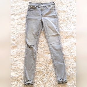 Express ripped skinny jeans